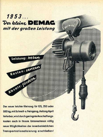 فروش بالابر زنجیری دماگ در سال 1953